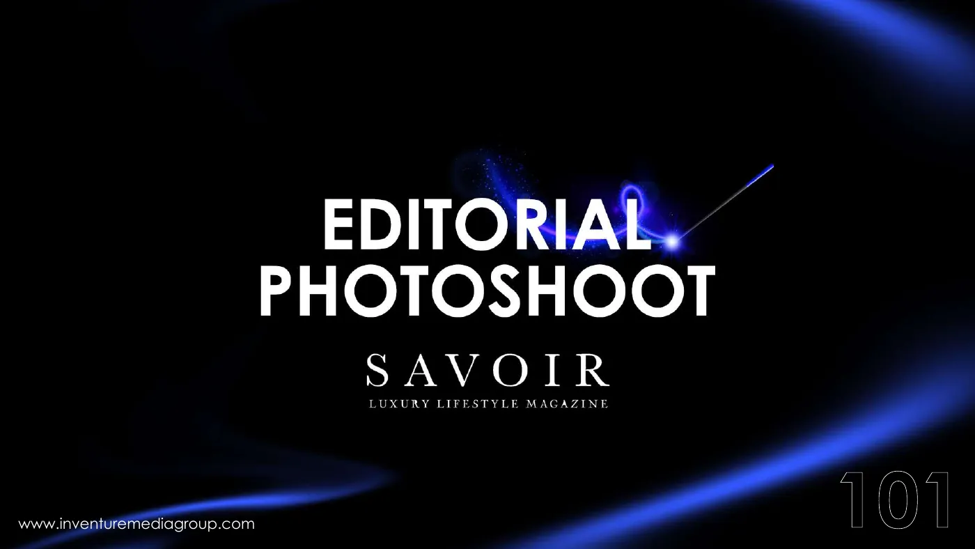 Editorial photoshoot section opener