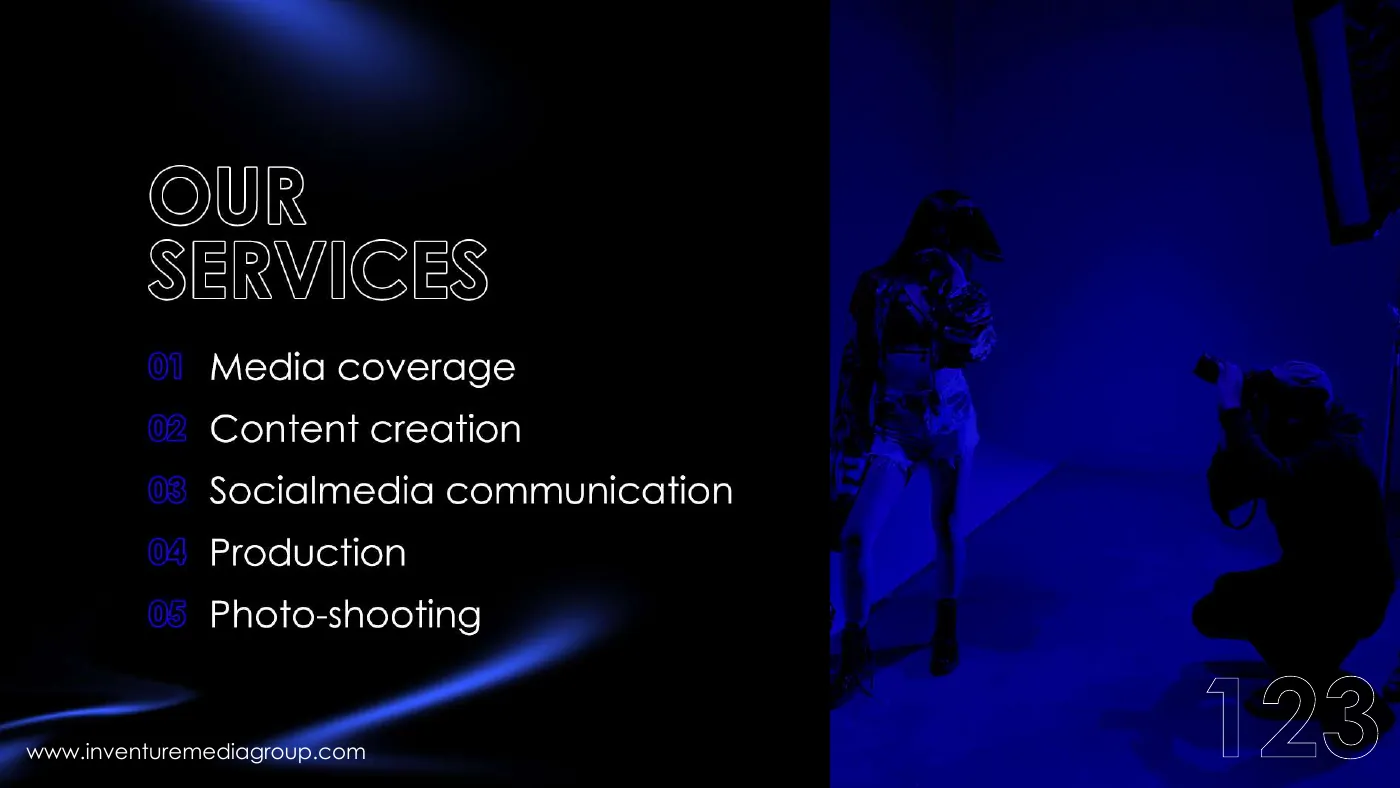Our services page