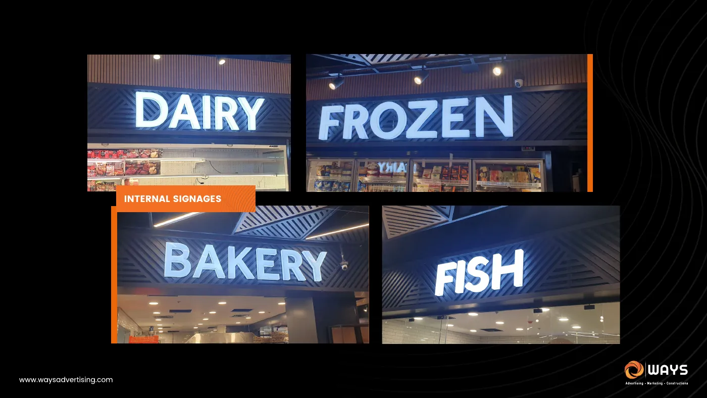 Portfolio page: internal signage