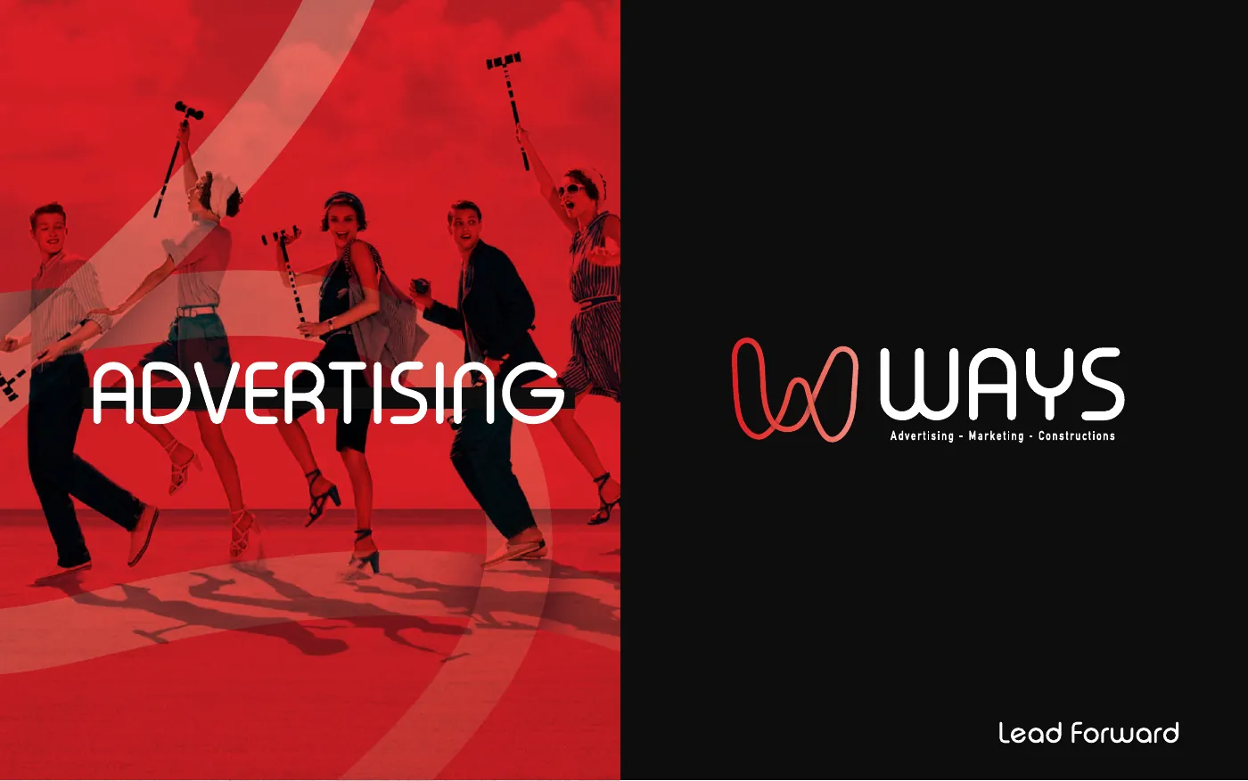 Cover design with the new logo and the line Lead Forward