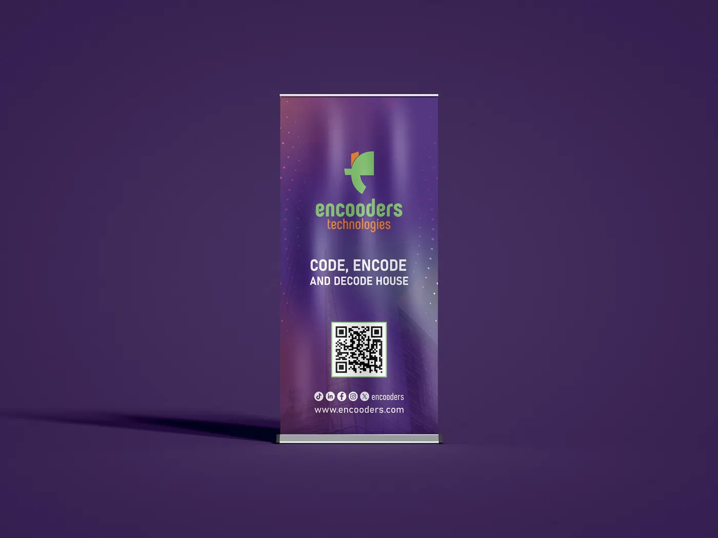 Encooders roll-up banner
